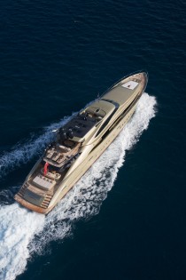 Aerial running shot